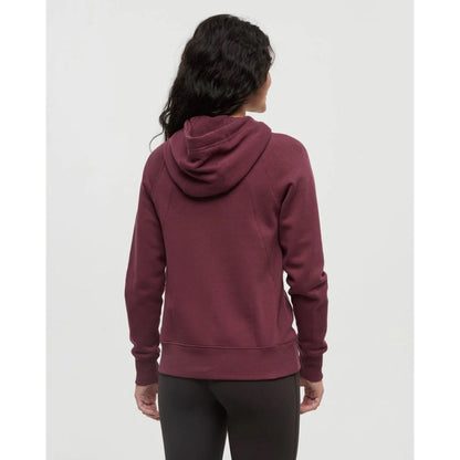 TENTREE - WOMENS ZIP ELM HOODIE | Deep Burgundy