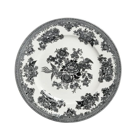 Burleigh Black & White Asiatic Pheasants Plate 22cm/9"