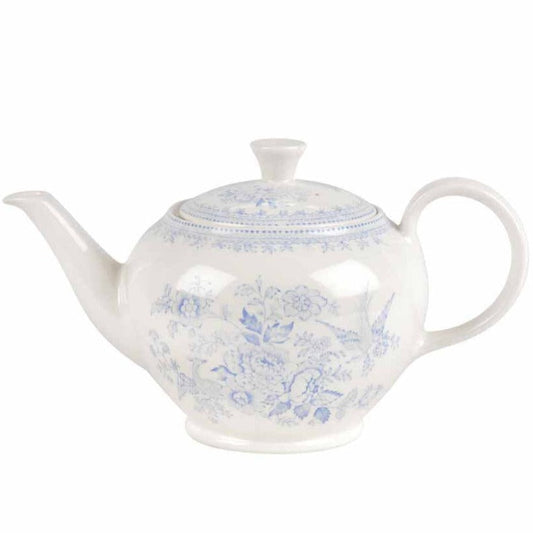 Burleigh Blue Asiatic Pheasants Teapot Large 7 cups 800ml/ 1.1/2pt Windsor Shape