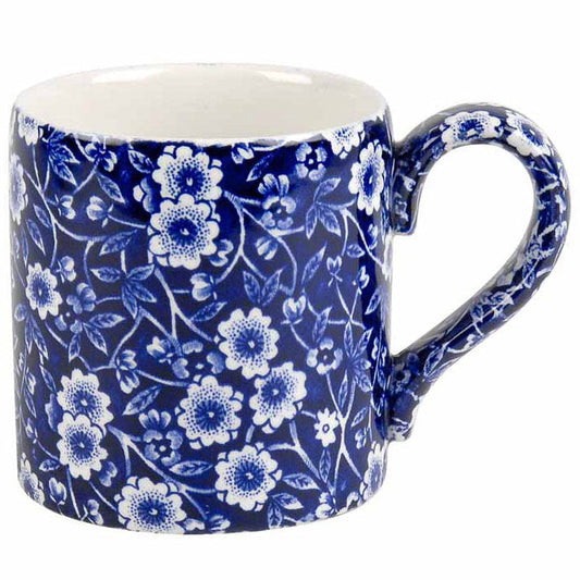 Burleigh Blue Calico Mug 284ml / 1/2 pt