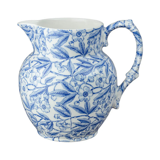 Burleigh Blue Prunus Etruscan Jug Small