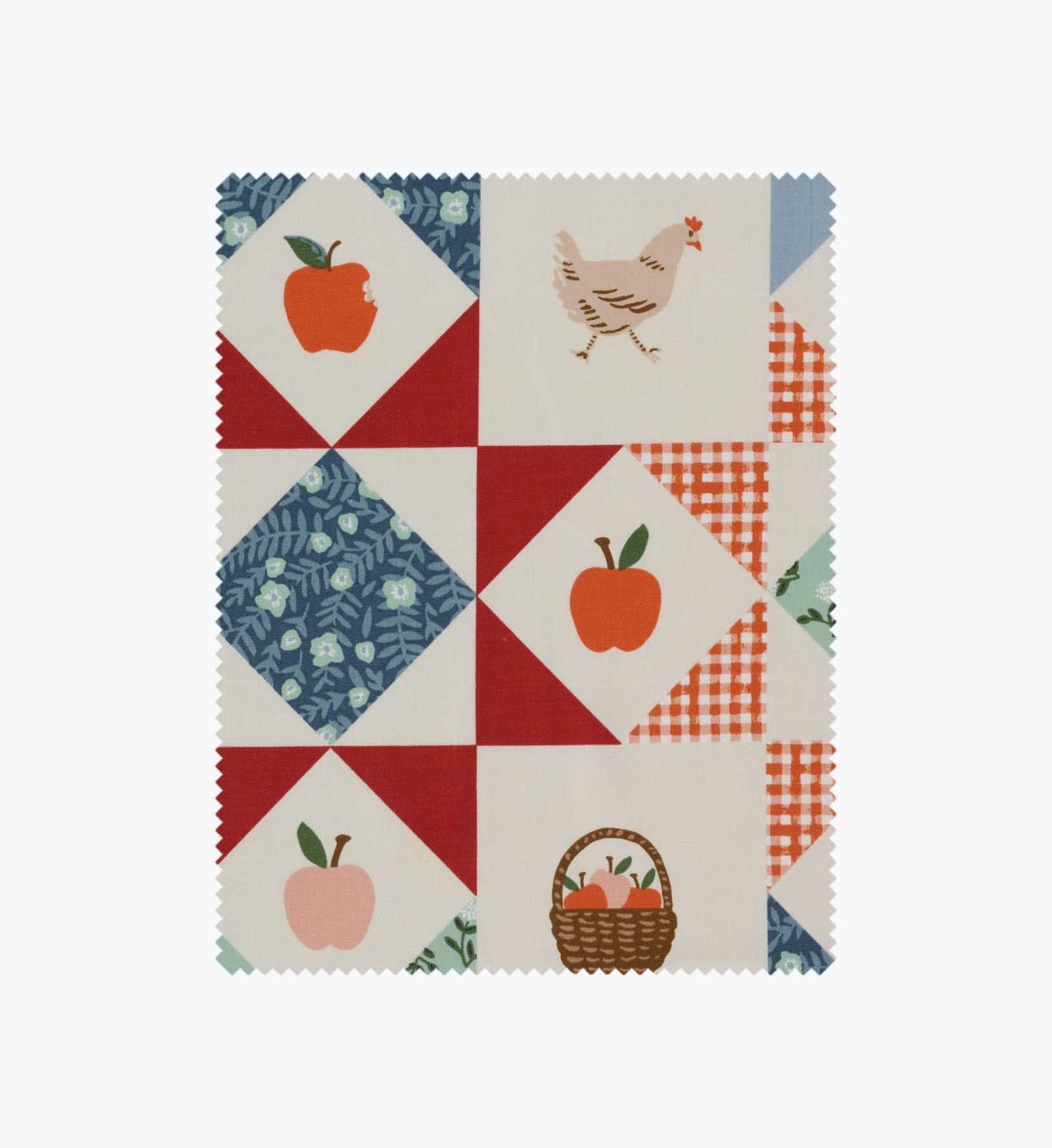 Farmhouse Quilt Cotton Fabric - Slate