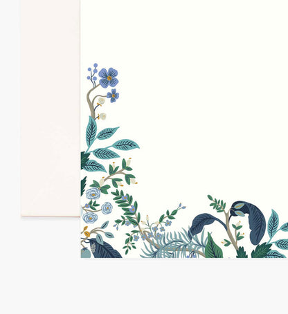Floral Personalized Stationery  - Peacock