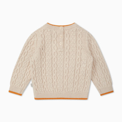 Cable Knit Tipped Jumper