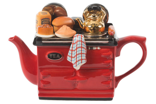 Ceramic Inspirations Baking Day Aga Red Large Teapot