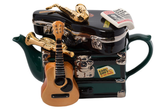 Ceramic Inspirations Band on Tour Green Large Teapot