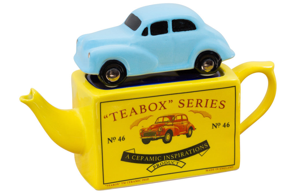 Ceramic Inspirations Tea Box Series Morris Miner Blue One Cup Teapot
