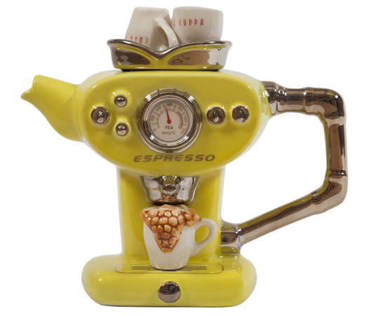 Ceramic Inspirations Yellow Espresso One Cup Teapot