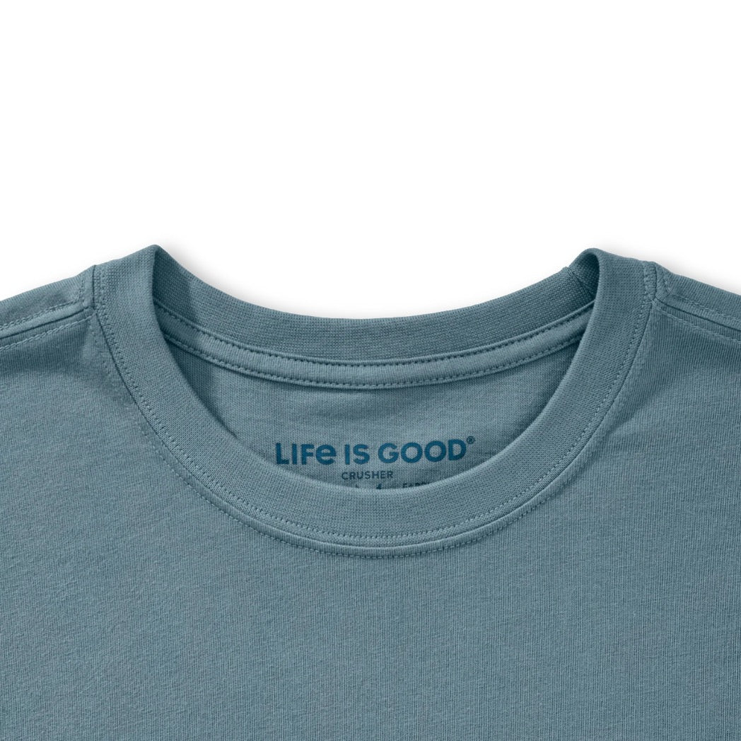 LIFE IS GOOD - MENS CRUSHER TEE | Legalize Mulligans Slate Blue