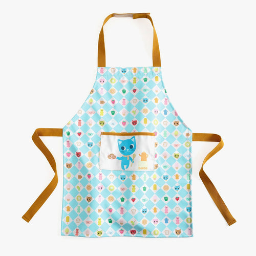 Djeco Childrens Apron Kitten Print