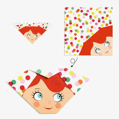 Djeco Pretty Faces Origami Kit