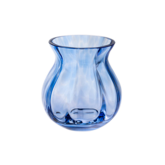 Dartington Iron Blue Round Vase