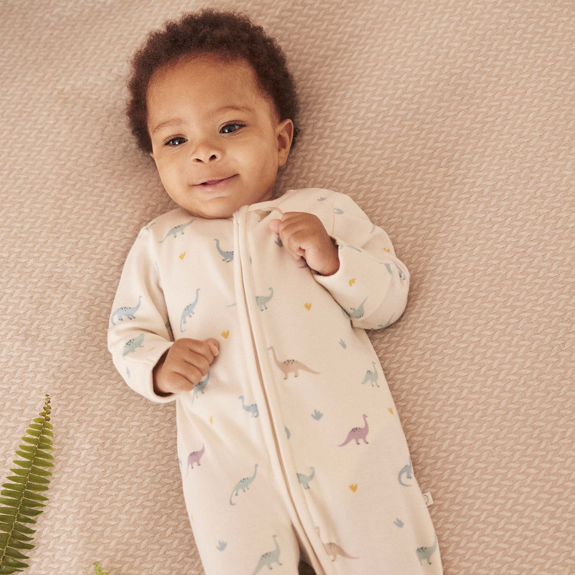 Dino Print Clever Zip Sleepsuit