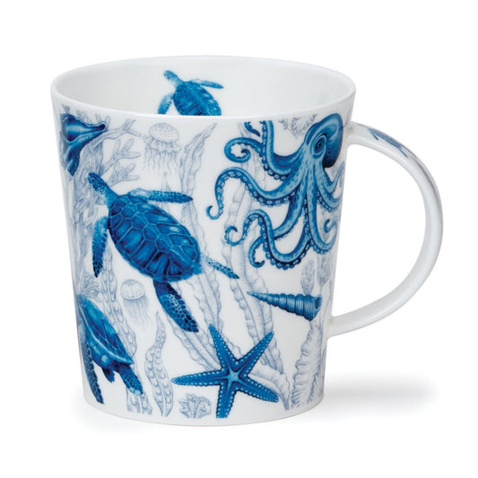 Dunoon Lomond Blue Ocean Turtle Mug