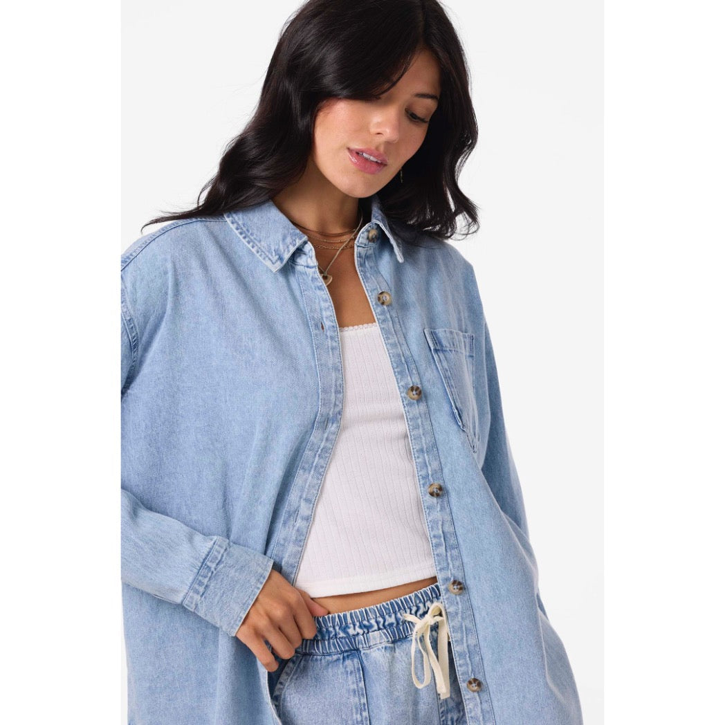 ONEILL - SEVIE SHACKET DENIM TOP | Drifter