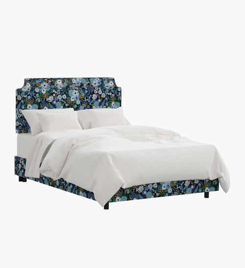 Hampton Bed - Garden Party Blue