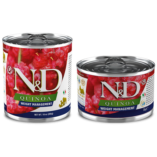 Farmina N&D Quinoa Weight Management Dog Food Cans