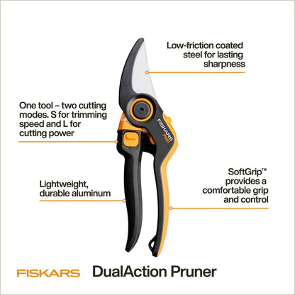 Fiskars X-series DualAction Secateurs Bypass P981