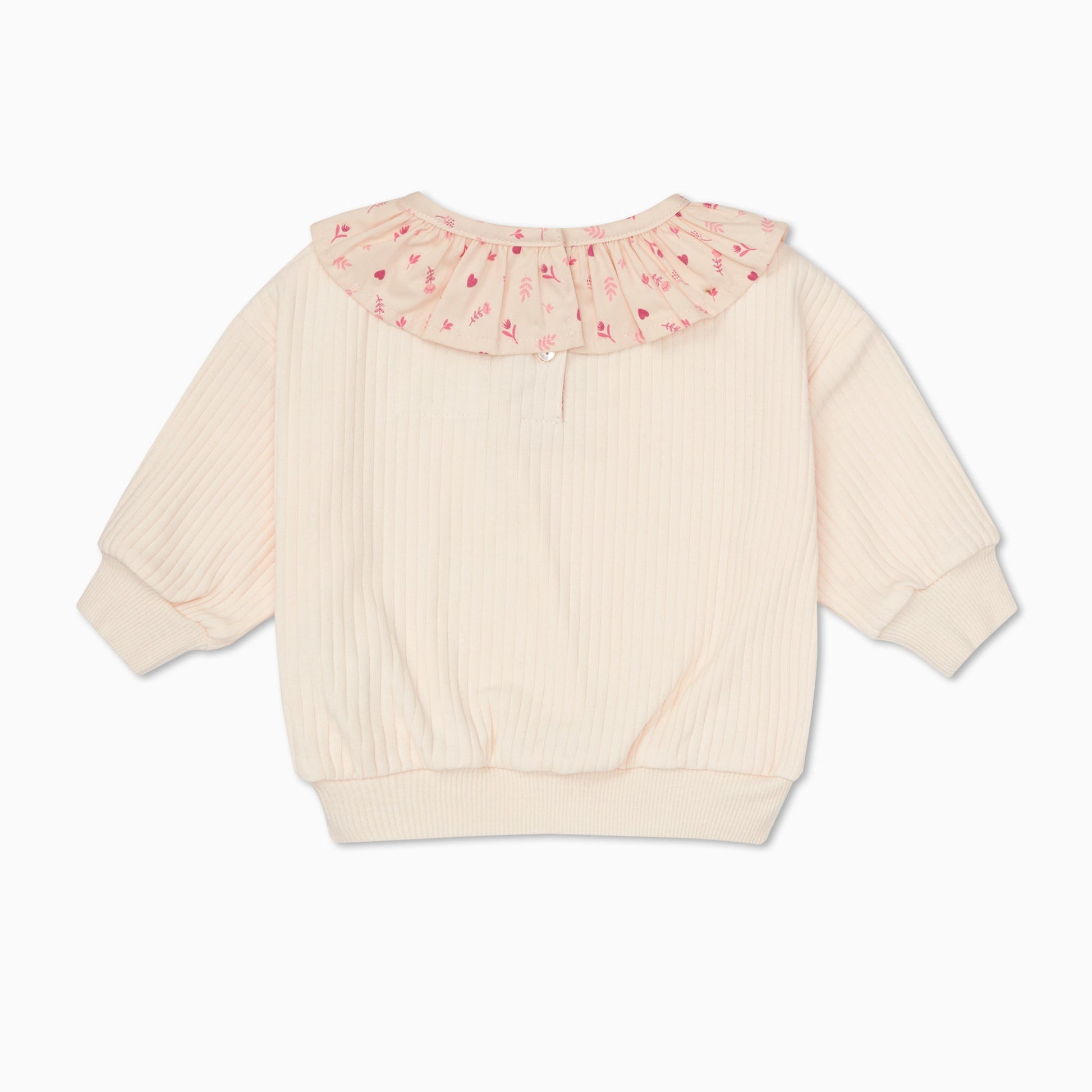 Floral Frilled Oversized Sweatshirt
