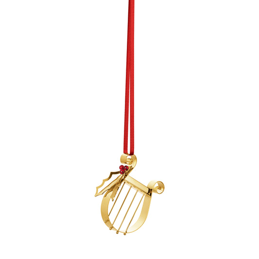 Georg Jensen 2026 Gold Holiday Ornament Harp