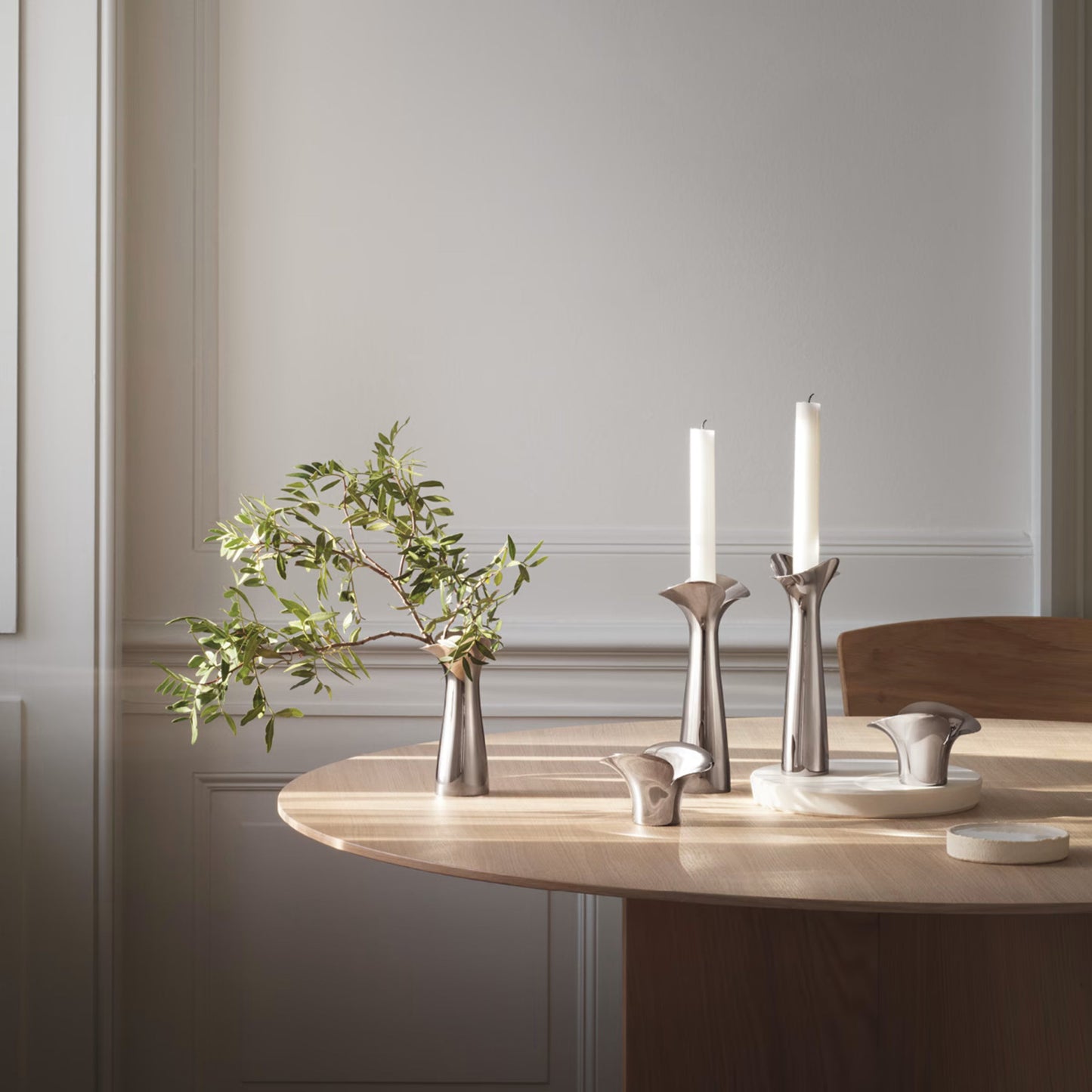 Georg Jensen Bloom Botanica Candleholders, Set of 2
