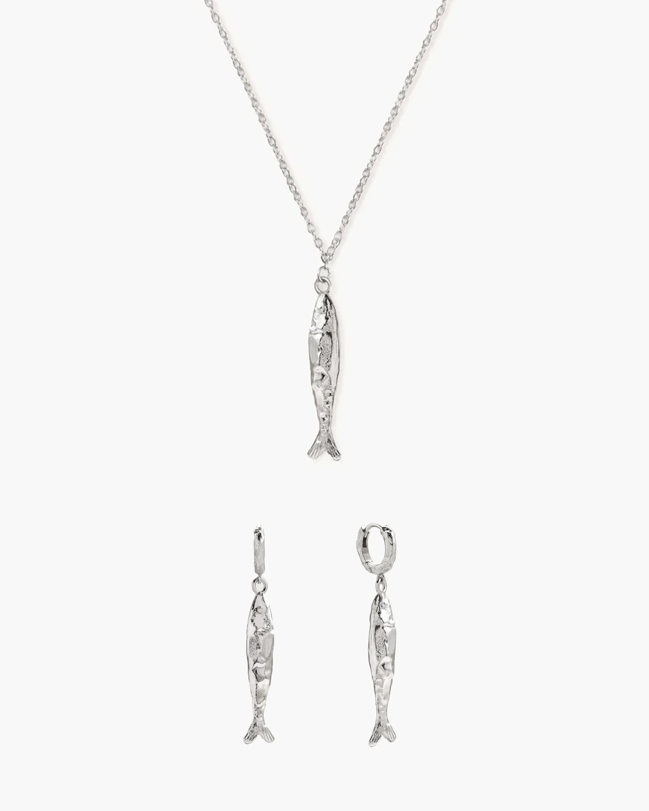 Anchovy Necklace & Earrings Set