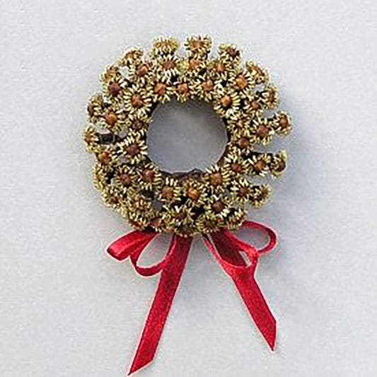 Goviers Christmas Crown Candle Wreath - Dark Red - DELIVERY OCTOBER