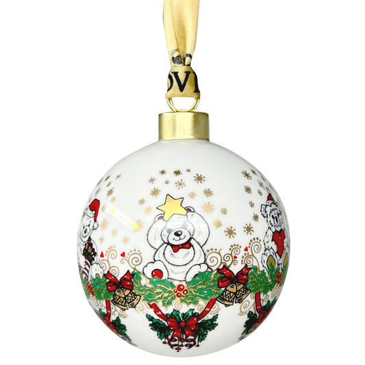 Goviers Teddy Christmas Bauble