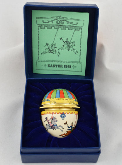 Halcyon Days 1981 Easter Egg The Carousel