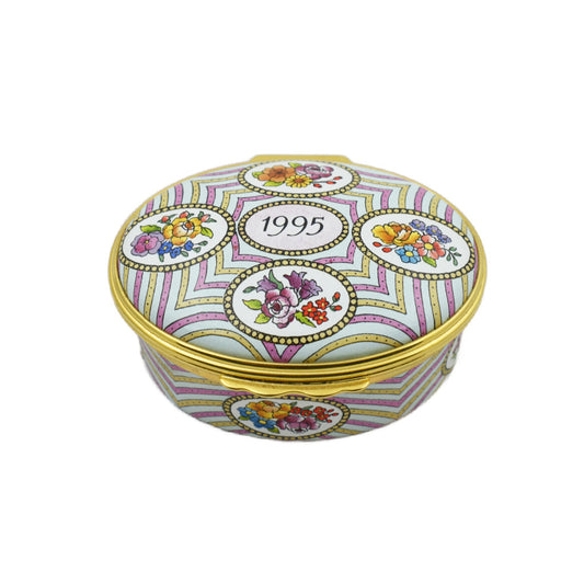 Halcyon Days 1995 A Year To Remember Enamel Box