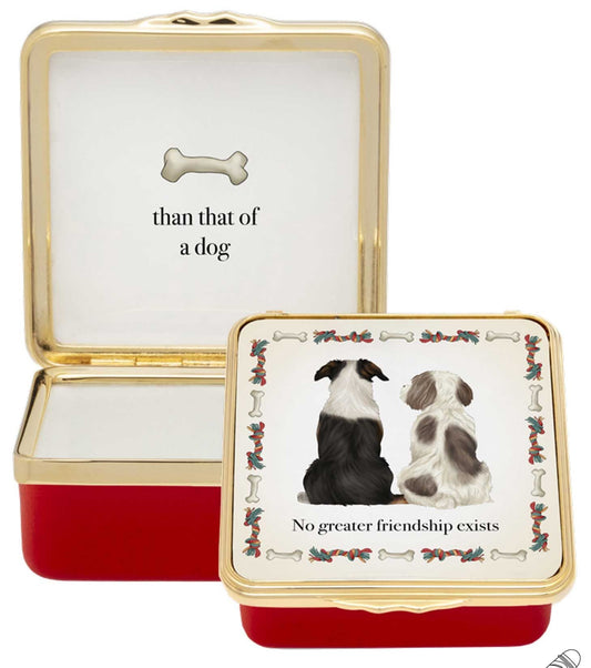 Halcyon Days No Greater Friendship Exists Enamel Box