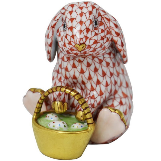 Herend Bunny With Basket | VH - IN STOCK NOW