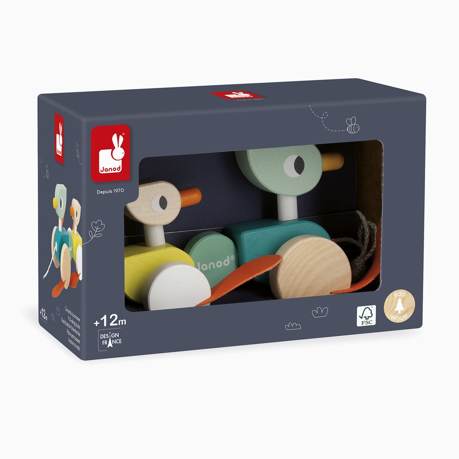 Janod Zigolos Pull-along - Ducks