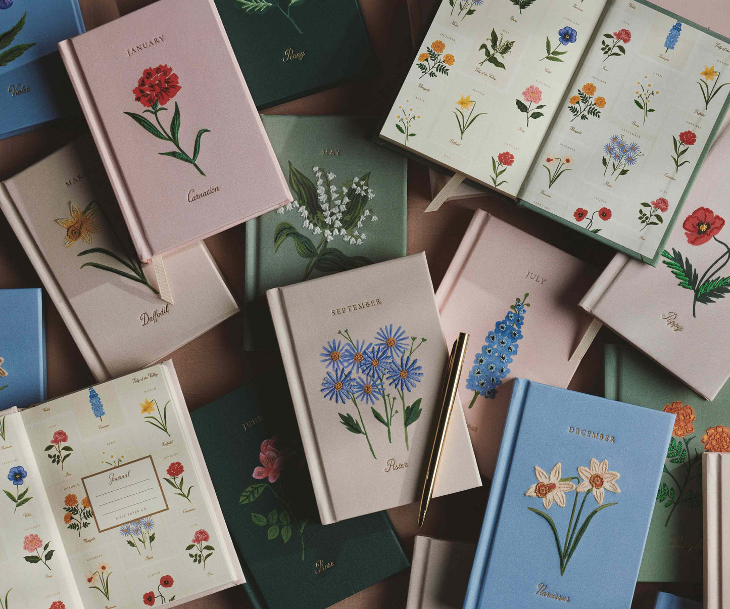 Birth Month Mini Embroidered Journal - June