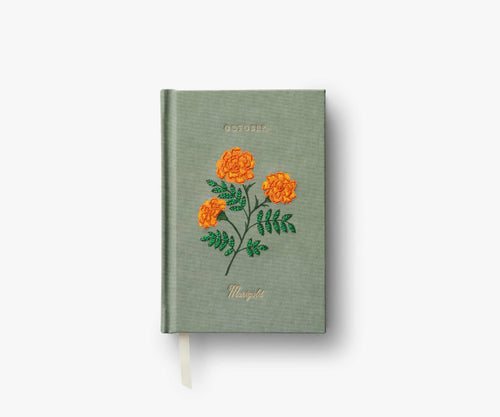 Birth Month Mini Embroidered Journal - October