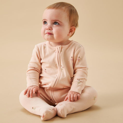 Ballerina Clever Zip Sleepsuit