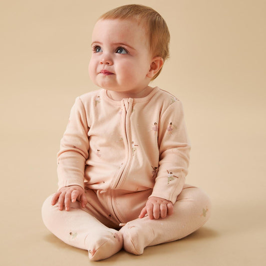 Ballerina Clever Zip Sleepsuit