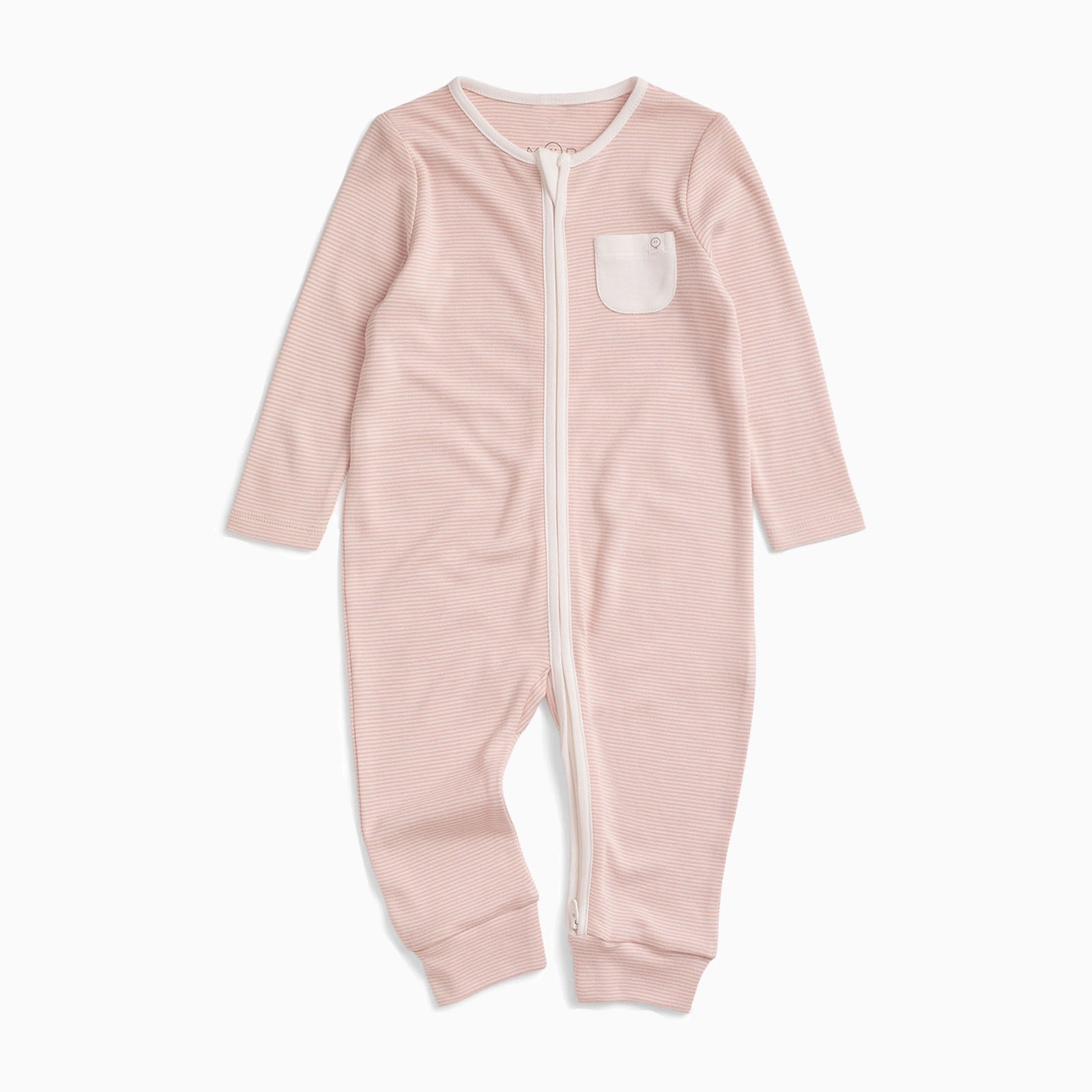 Clever Zip Sleepsuit - Blush Stripe
