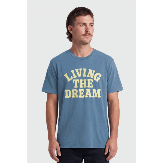 TEAMLTD - LIVING THE DREAM TEE | Washed Blue