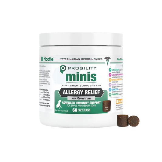 MINI PROGILITY ALLERGY RELIEF SOFT CHEW SUPPLEMENTS FOR SMALL AND MEDIUM DOGS