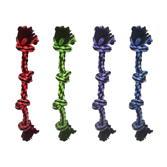 Multipet Nuts for Knots 4-Knot Rope Toy
