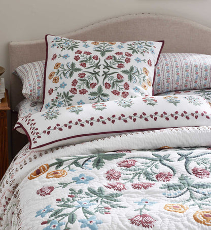 Embroidered Pillow Cover - Lottie