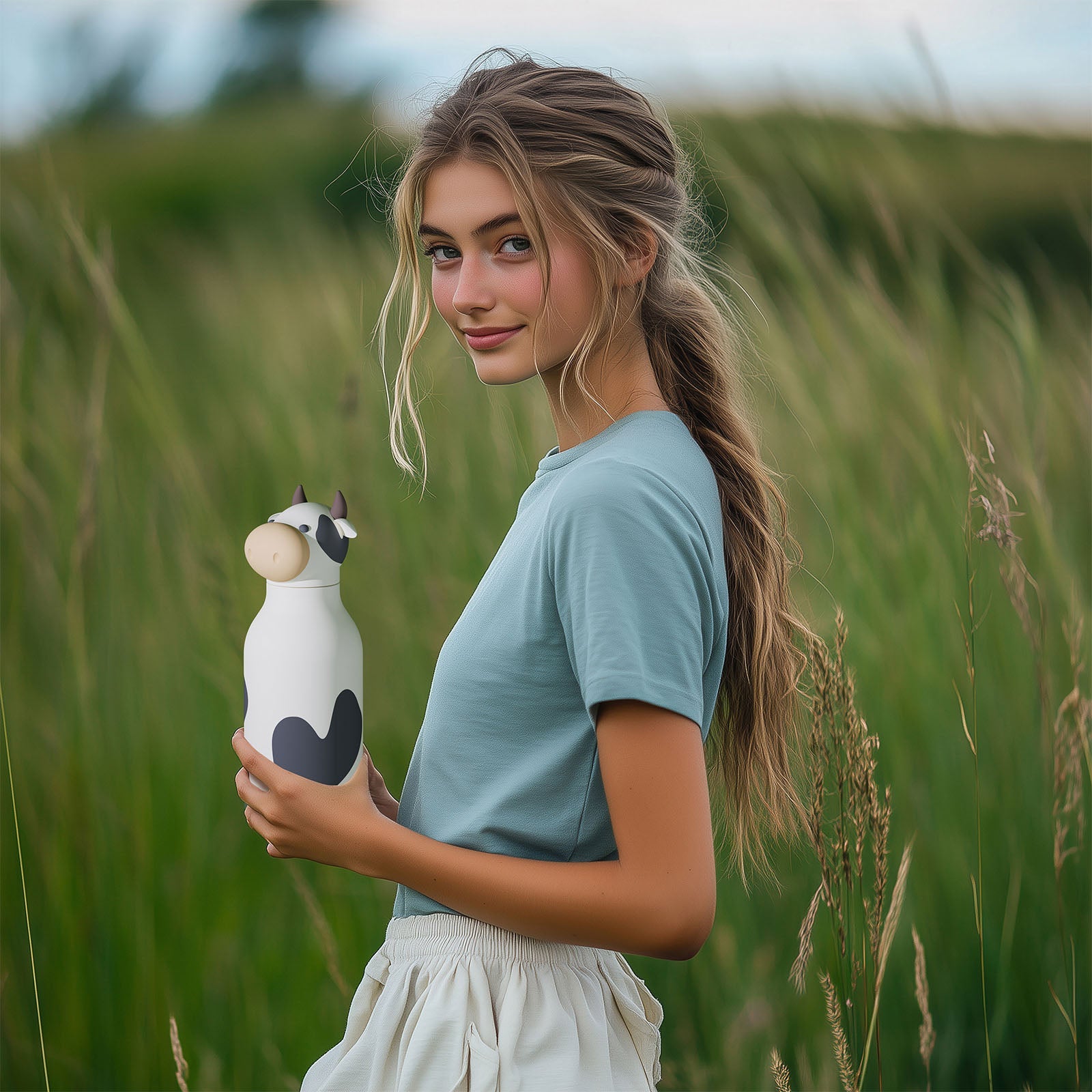 Asobu Bestie Water Bottle - Cow