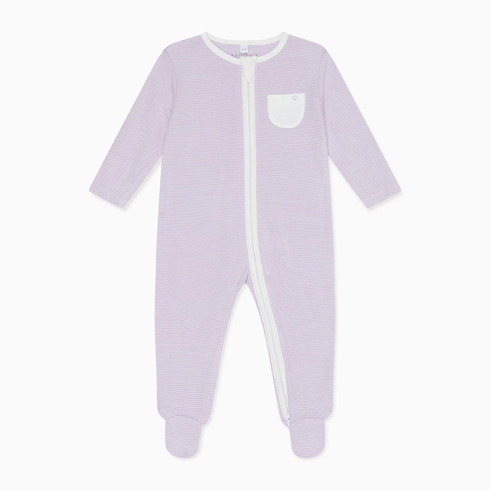 Clever Zip Sleepsuit 3 Pack - Purple & Pink Stripe