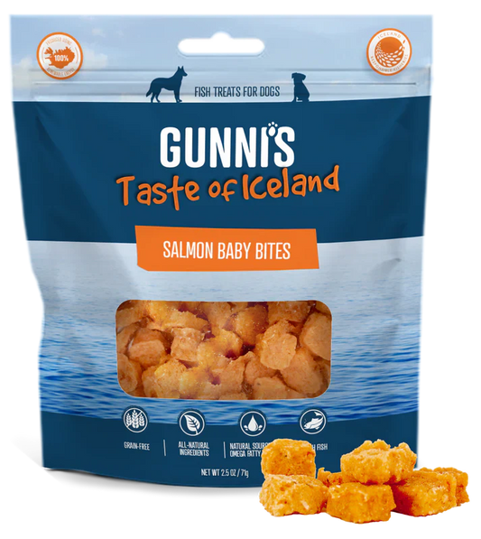 Gunni's A Taste Of Iceland Salmon Baby Bites 2.5 Oz.