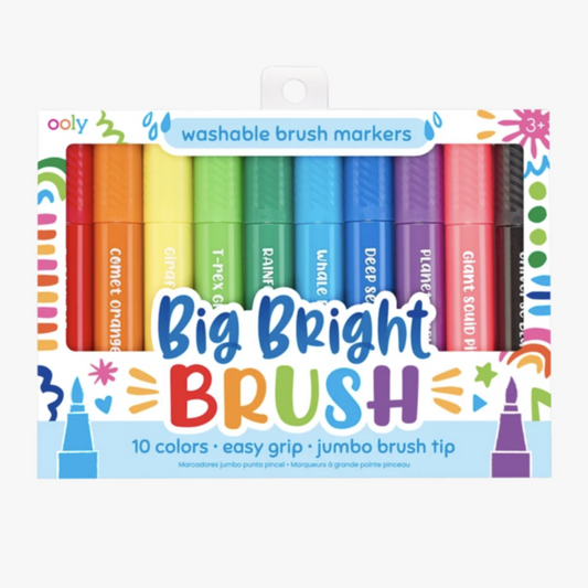 Big Bright Brush Markers - set of 10