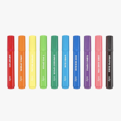Big Bright Brush Markers - set of 10