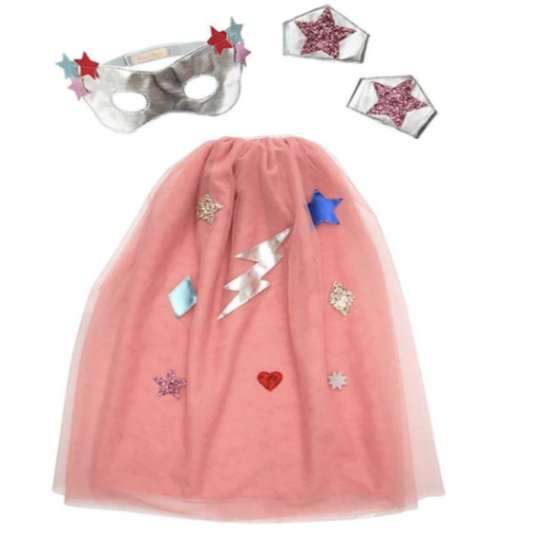 Pink Superhero Cape Dress Up