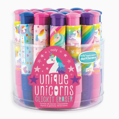 Click-It Erasers: Unique Unicorn Erasers