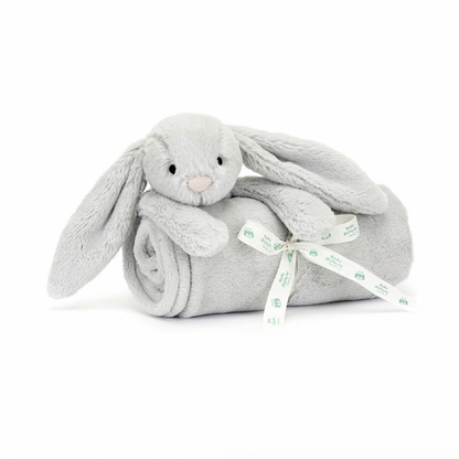 Bashful Silver Bunny Blankie